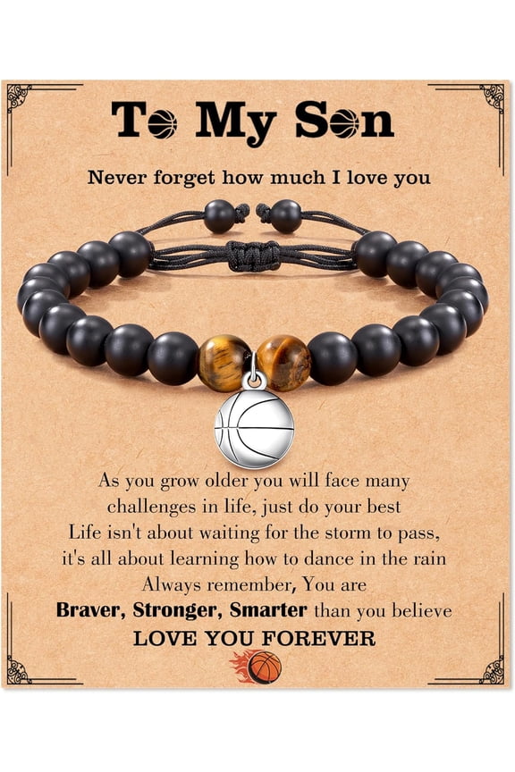 Volleyball/Basketball/Football/Softball/Baseball Bracelet Gifts for Boys Girls, Teen Boys/Girls Gift Ideas for Christmas Graduation Birthday