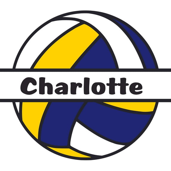 Volleyball Beach Team Volleyball Customized Wall Decal - Custom Vinyl Wall Art - Personalized Name - Baby Girls Boys Kids Bedroom Wall Decal Room Decor Wall Stickers Decoration Size (20x20 inch)