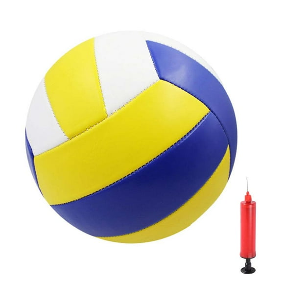 Volleyball Beach Volleyball No. 5 Ball Soft Official Size 5 Lightweight Practice Ball Indoor Outdoor Use Beginner with pump