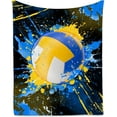 thumbnail image 1 of Volleyball Blanket for Girls - Soft Cozy Sports Throw Blankets for Kids - Volleyball Theme Gifts for Volleyball Players Team - 30x40 Inches Small Blanket for Chair Couch, 1 of 6