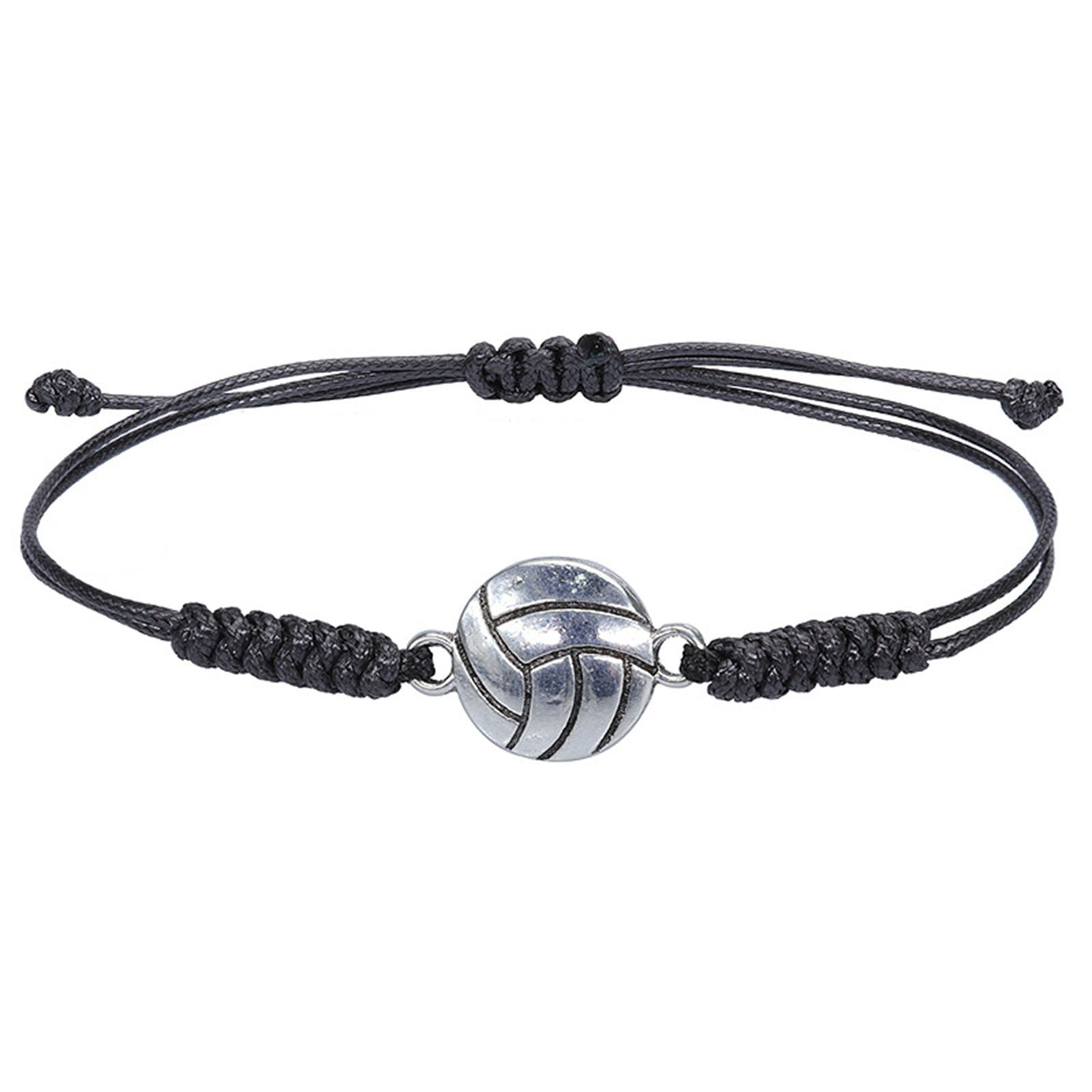 Volleyball Bracelet Adjustable Volleyball Charm Alloy Bracelet Boy Girl