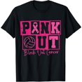 Volleyball Breast Cancer Awareness Block Out Cancer T-Shirt - Walmart.com
