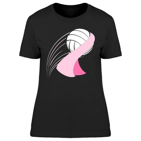 Volleyball Breast Cancer T-Shirt Women -Image by Shutterstock, Female XX-Large