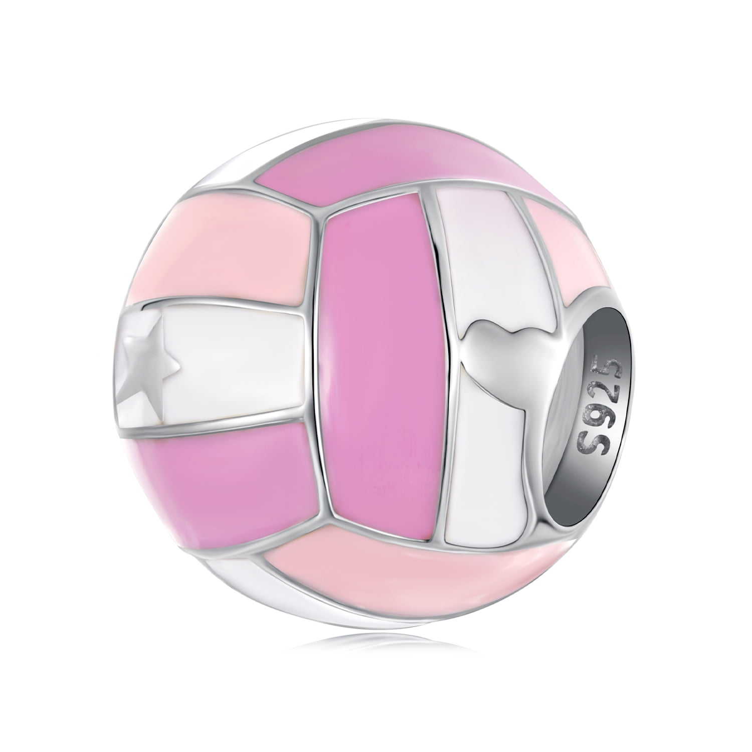 Volleyball Charm 925 Sterling Silver Charm,Charm for Bracelets , Perfect Gift for Women
