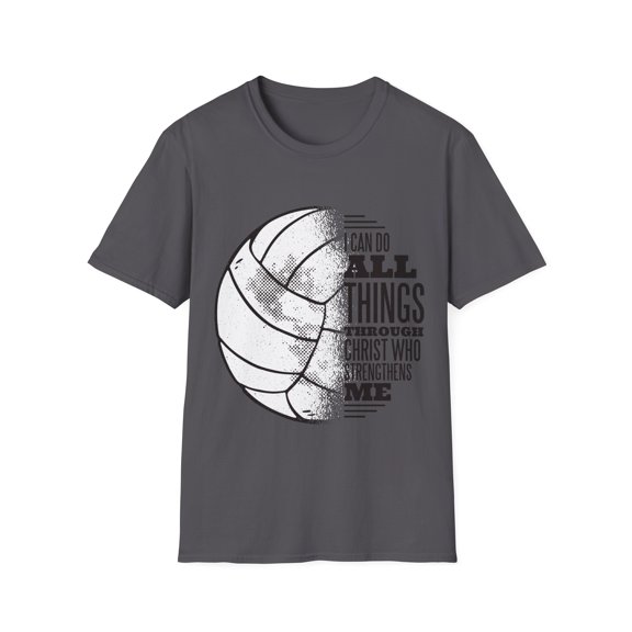 Volleyball Christ Bible Quote Men Women Kids Tshirt
