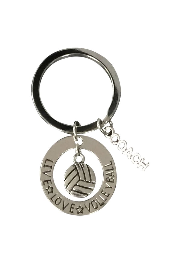 Volleyball Coach Keychain- Live Love Volleyball -