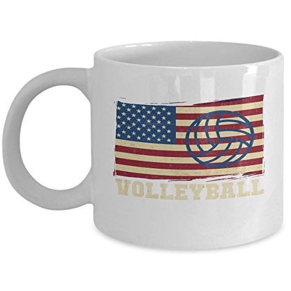 Volleyball 11 oz Coffee Mug - Gift Ideas Sports White Ceramic