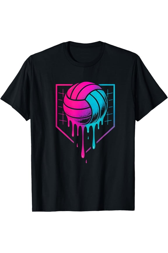 Volleyball Drip for Teens Ice Cream Drip Girls Volleyball T-Shirt, Unisex T-Shirt