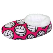 Volleyball Fans Rejoice Get Cozy with Snoozies Volleyball Slippers/Foot Coverings