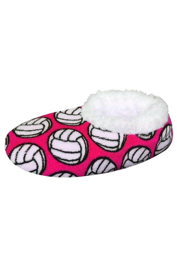 Volleyball Fans Rejoice: Get Cozy with Snoozies Volleyball Slippers/Foot Coverings