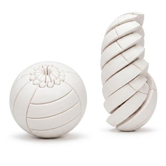 Volleyball Fidget Ball, 3D Printed Twist and Turn Stress Relief Fidget Ball, Twisted spheres stress Relief Ball For Adults With Anxiety Relief