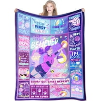 Volleyball Gifts for Teen Girls, Volleyball Stuff Volleyball Blanket for Girls, Gifts for Volleyball Lovers, Volleyball Blanket Birthday Gifts for Girls Christmas, Holiday, Thanksgiving Gift