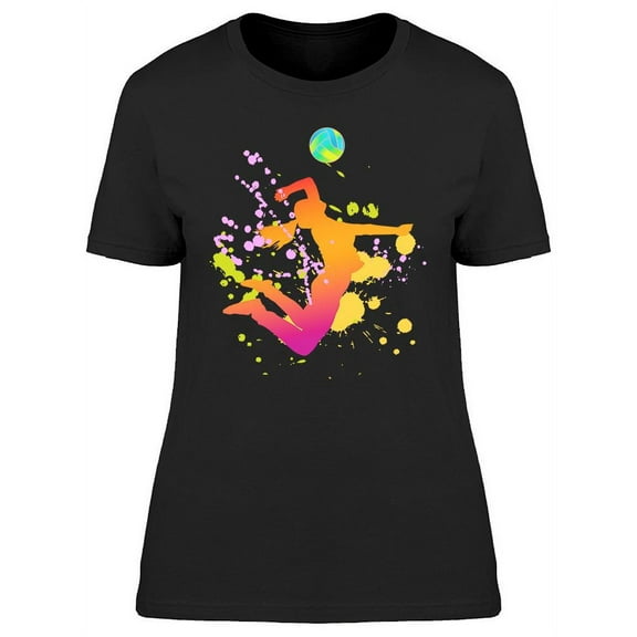 Volleyball Girl Design T-Shirt Women -Image by Shutterstock, Female Small