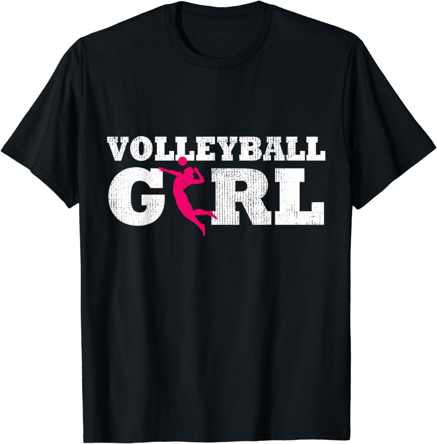 Volleyball Girl Player Silhouette Sport Gift T-Shirt - Walmart.com