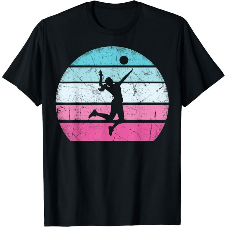 Volleyball Teen Girls Retro Vintage Tshirt Volleyball Teen Girls Retro Vintage Tshirt
