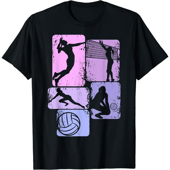 Volleyball Girl Women Youth Girls Player T-Shirt