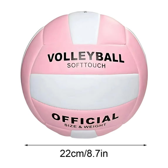 Volleyball, Girls Volley Ball for Outdoor or Beach Play, Soft Volleyball Official Size 5 with Pump Needles, Beach Volley Ball for Kids Teens Adults Beginners -8.7'' Diameter