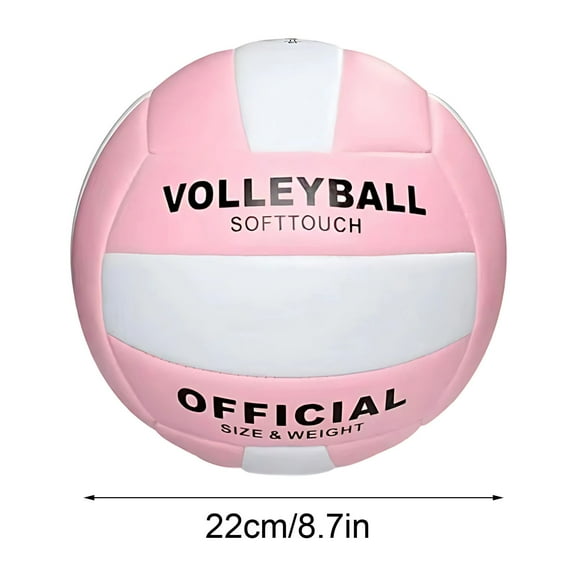 Volleyball, Girls Volley Ball for Outdoor or Beach Play, Soft Volleyball Official Size 5 with Pump Needles, Beach Volley Ball for Kids Teens Adults Beginners -8.7'' Diameter