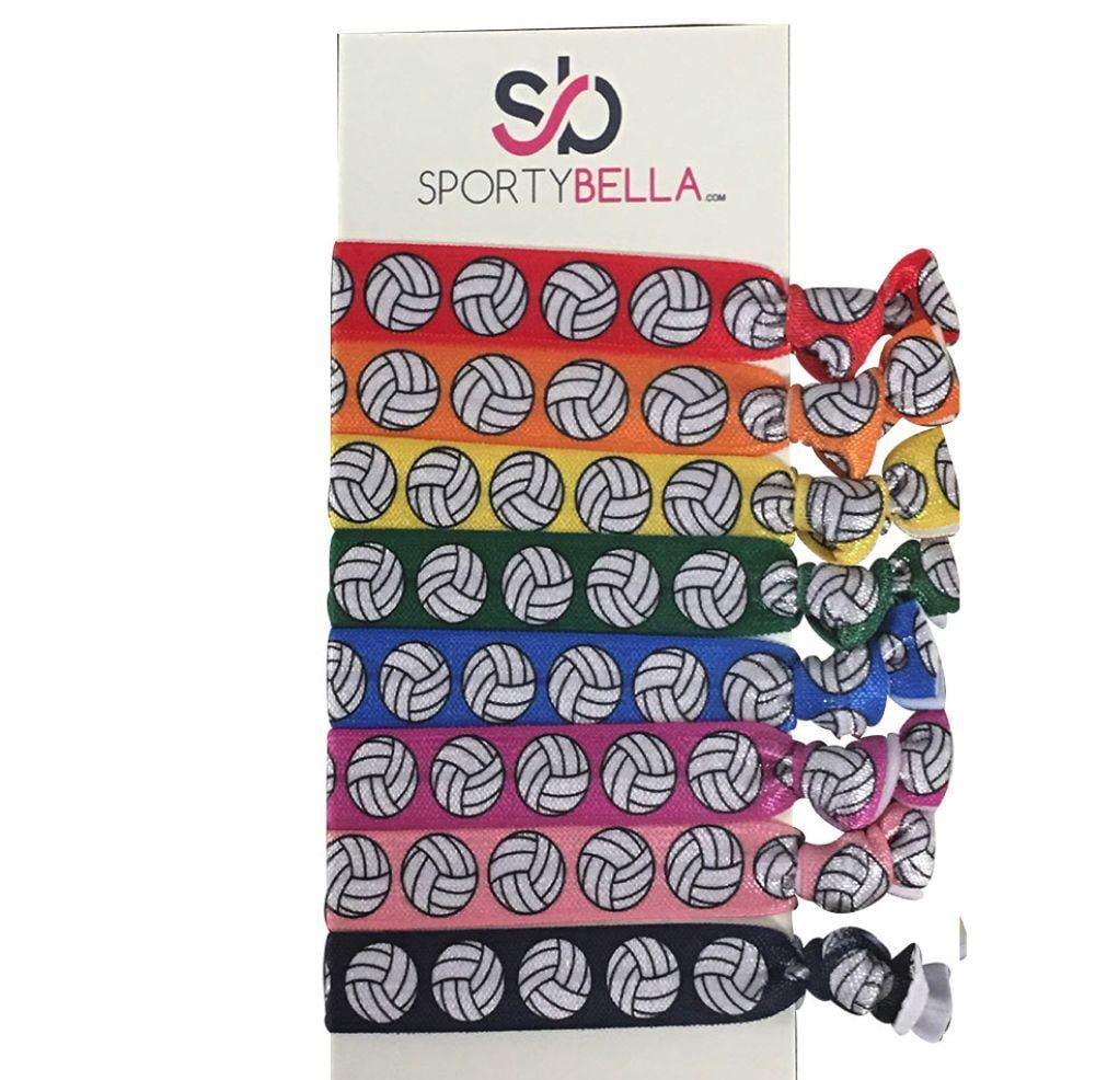 Volleyball Hair Ties Set Multicolored
