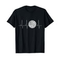 thumbnail image 1 of Volleyball Heartbeat Shirts As Funny Volleyball Gift Ideas T-Shirt, 1 of 5
