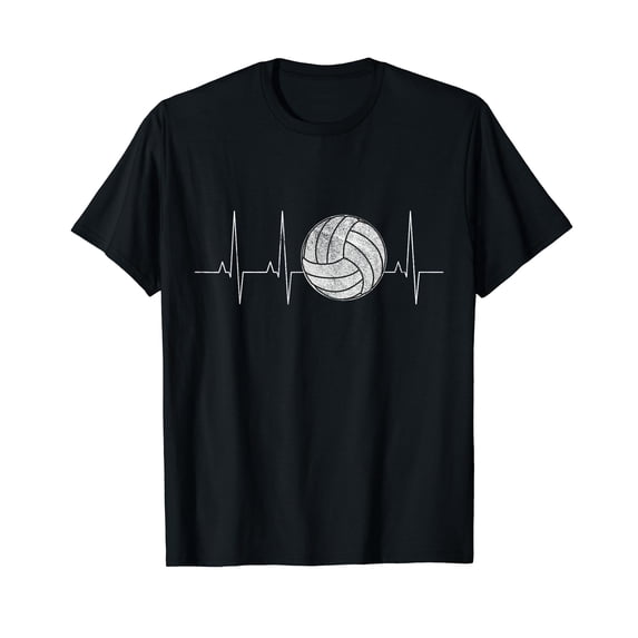 Volleyball Heartbeat Shirts As Funny Volleyball Gift Ideas T-Shirt