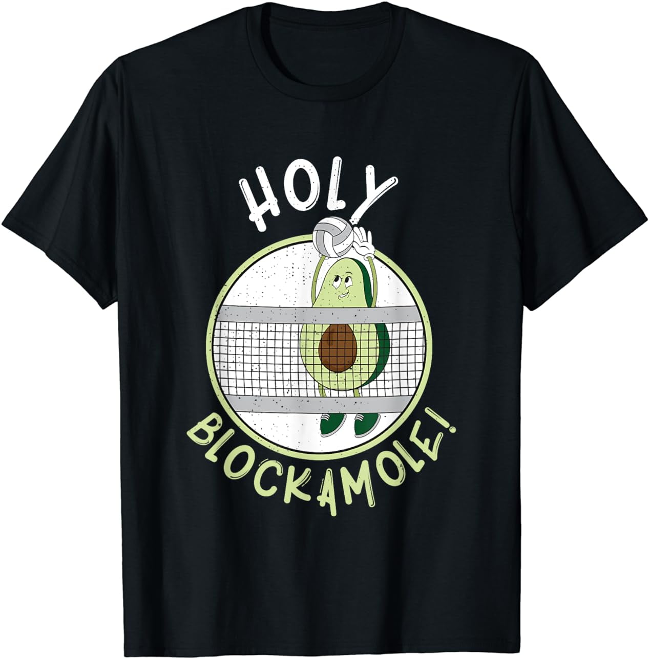 Volleyball Holy Blockamole Block Training Avocado Lover T-Shirt ...