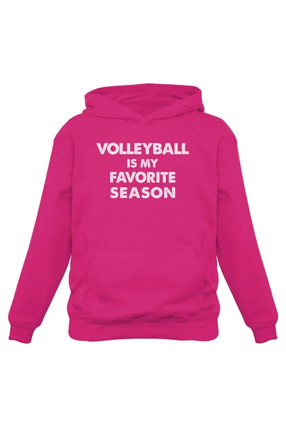 Volleyball Is My Favorite Season Gift for Volleyball Lovers Women Hoodie Medium Pink