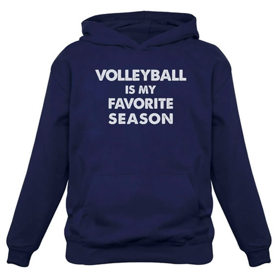 Volleyball Is My Favorite Season Sweatshirt Gift for Volleyball Lovers Hoodie Small Blue