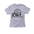 thumbnail image 1 of Volleyball Kill Shot with Ball Graphic - Very Cool Girl's Cotton Youth Grey T-Shirt, 1 of 2