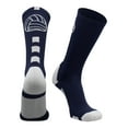 thumbnail image 1 of Volleyball Logo Crew Socks (Navy/White, Small), 1 of 2