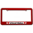 thumbnail image 1 of Volleyball Love with Hearts License Plate Tag Frame, Multiple Colors, 1 of 1