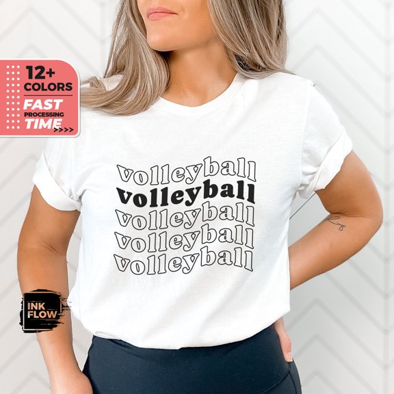 Volleyball Lover Shirt, Retro Volleyball Tee, Volleyball Player, Crewneck T-Shirt, Women's Volleyball Gift, Stylish Crewneck Shirt TSHIRT All Size S-5XL