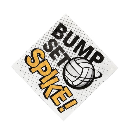 Volleyball Luncheon Napkins - 16 Pieces