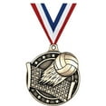 thumbnail image 1 of Volleyball Medals, 2" Gold Diecast Volleyball Medal Award 10 Pack, 1 of 2