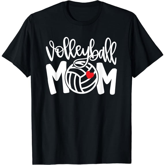 Volleyball Mom Cute Mom Life Volleyball Game Day Cheer Mom T-Shirt