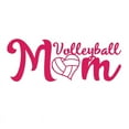 thumbnail image 1 of Volleyball Mom Decal Sticker | 7-Inches By 2.6-Inches | Hot Pink Vinyl, 1 of 1