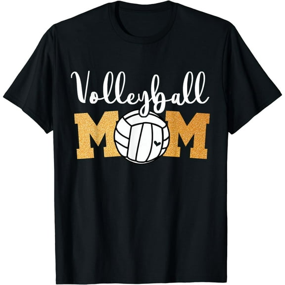 Volleyball Mom Mothers Day Volleyball Game Day Cheer Mom T-Shirt