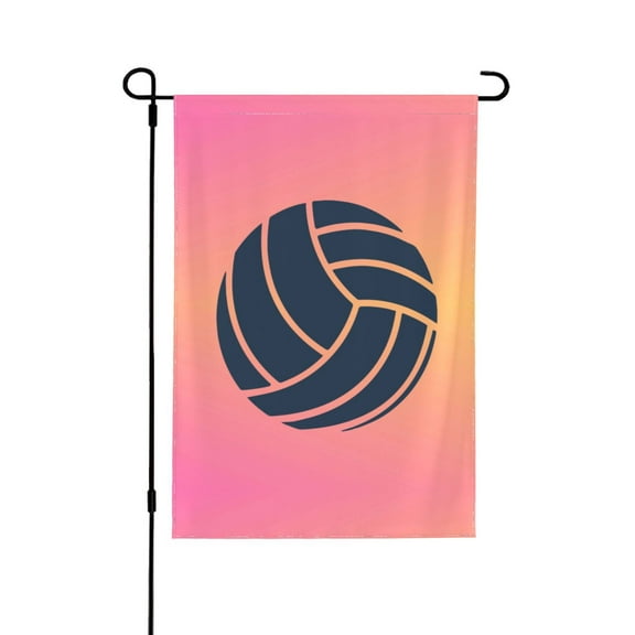 Volleyball Monogram Garden Flag 12.5x18 Inch Double Sided Decorations Outdoor Yard Flags For Outside Lawn Porch Garden Decor