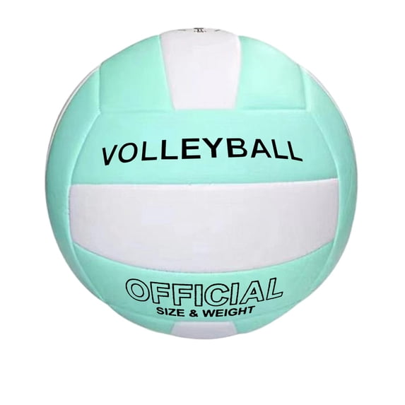 Volleyball Official Ball Thicker PU Waterproof Anti-Explosion 15+ Years Kids Girls Boys Indoor Training Game Outdoor Sand Beach Pool(Green)