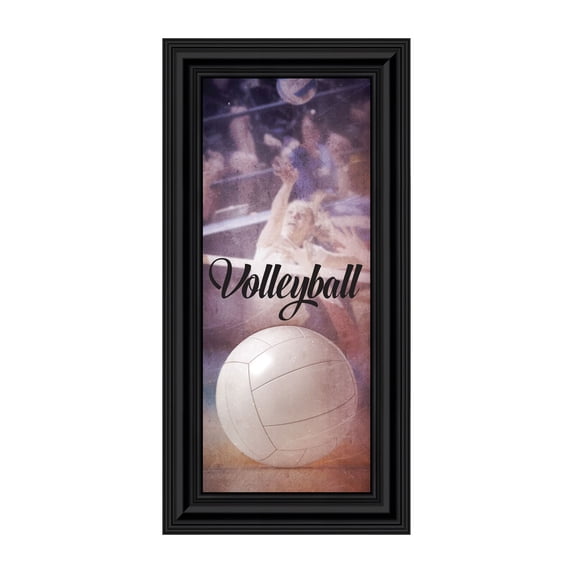 Volleyball Picture Frame; Bump, Set, Spike; Sports Themed Wall Art, 6x12 7411