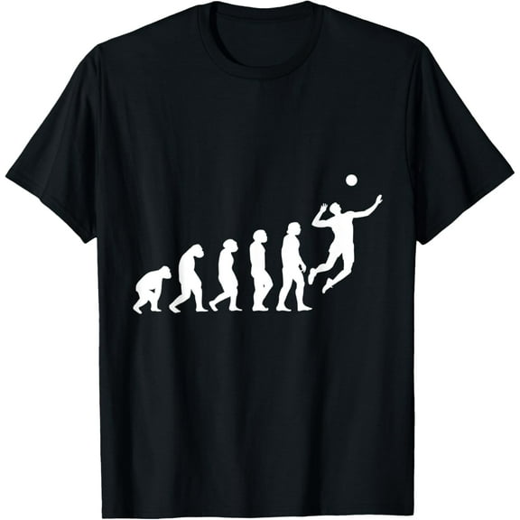 Volleyball Player Gift Athlete Evolution Volleyball T-Shirt
