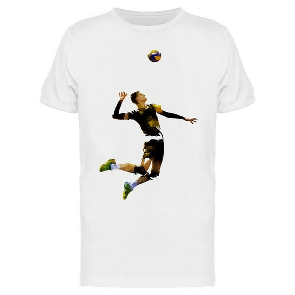 Volleyball Player Serving Ball T-Shirt Men -Image by Shutterstock, Male XX-Large