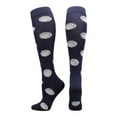 thumbnail image 1 of Volleyball Print Over the Calf Socks (Navy, Medium), 1 of 2