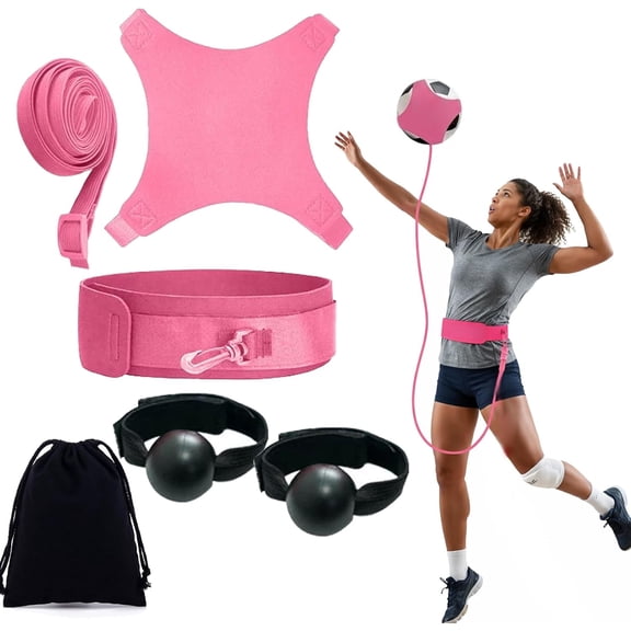 Volleyball Rebound Belt Trainer - Solo Practice Tool, Volleyball Training Equipment Aid to Master Serving Spike, Serve, Set & Pass Like a Pro - No More Ball Chasing, Volleyball Trainer Gift