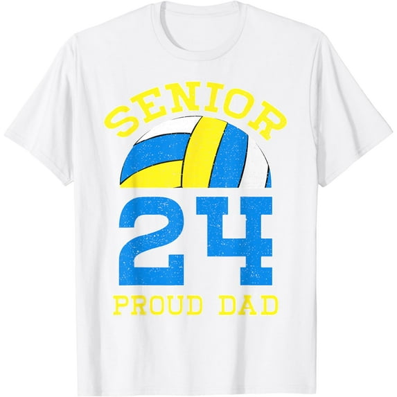 Volleyball Senior class of 2024 Proud Dad Graduation 2024 T-Shirt