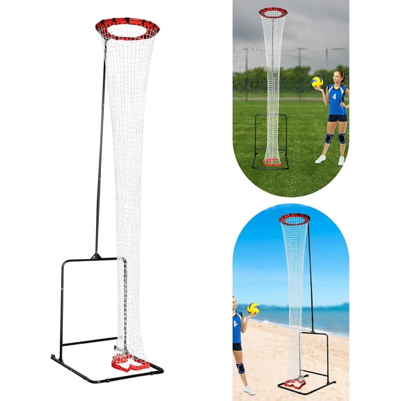 Volleyball Setter Training Equipment with 5.58-11ft Adjustable Height and 0-90 Adjustable Angle, Volleyball Setter Training Equipment Volleyball Setting Trainer for Indoor and Outdoor