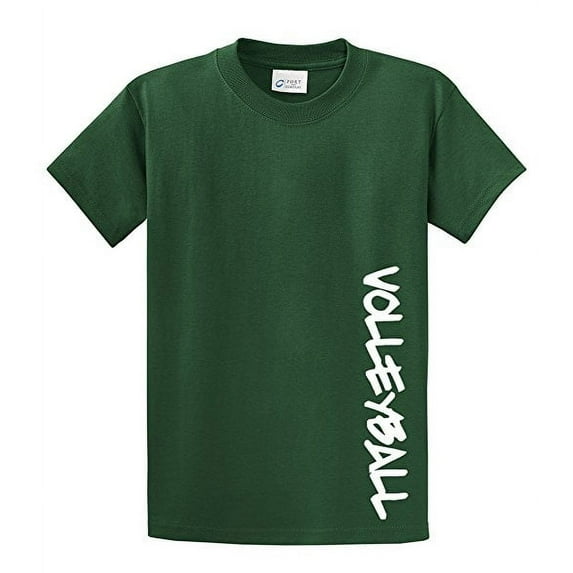 Volleyball Short Sleeve T-shirt Volleyball in White-Forest-XXXL