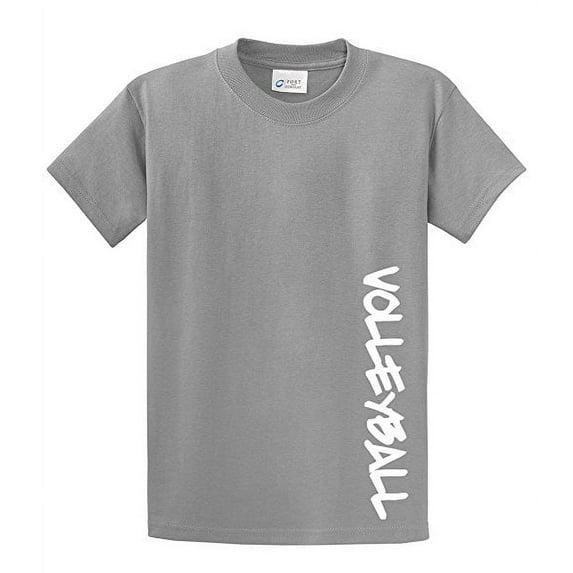Volleyball Short Sleeve T-shirt Volleyball in White-Sportsgray-XXL