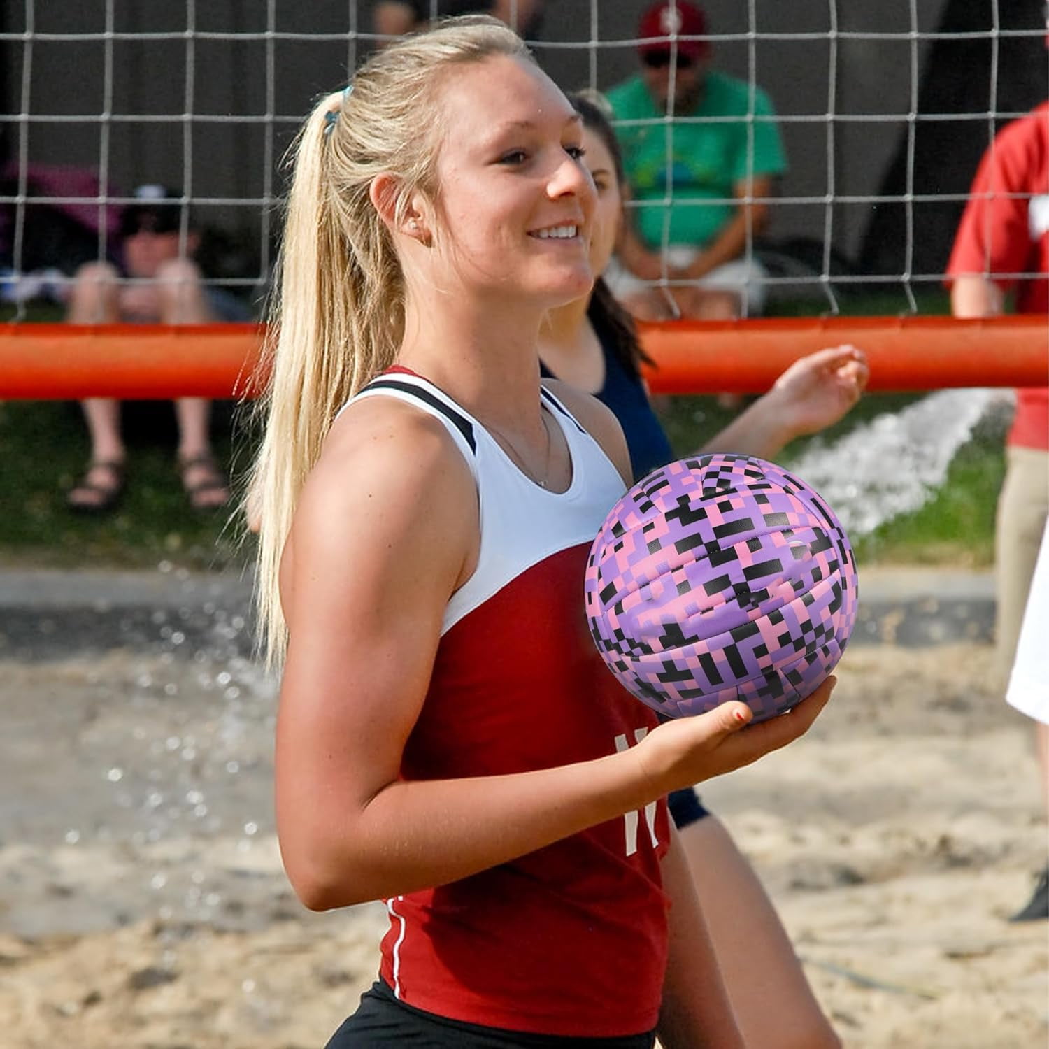 Volleyball - Soft PU Leather Indoor/Outdoor Ball for Training & Games, Mosaic Design
