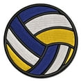 thumbnail image 1 of Volleyball Solid Applique Multi-Color Embroidered Iron-On Patch - 2.5 Inch Small, 1 of 5